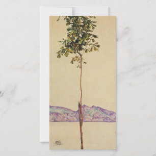 Cartes Pour Fêtes Annuelles Egon Schiele - Petit Arbre Châtaignier Au Lac