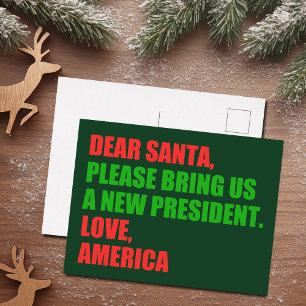 Cartes Pour Fêtes Annuelles Élections politiques amusantes Humour de Noël