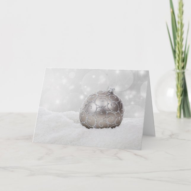 CARTES POUR FÊTES ANNUELLES ÉLÉGANCE DE NOËL (Devant)