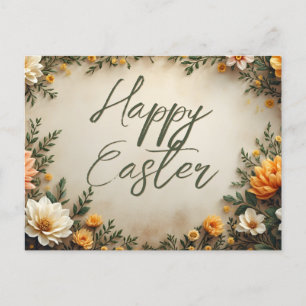 Cartes Pour Fêtes Annuelles Élégance florale - Salutations de Pâques au printe