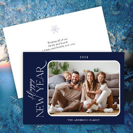 Cartes Pour Fêtes Annuelles Élégance simple photo de Nouvel An