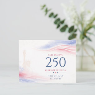Cartes Pour Fêtes Annuelles Élégant 250e Jour de l'Indépendance américaine 4 j