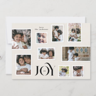 Cartes Pour Fêtes Annuelles Elégant 9 Photo Collage JOIE moderne Cadre