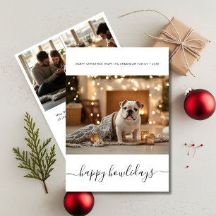 Cartes Pour Fêtes Annuelles Elégant animal de compagnie Christmas Doggie Happy