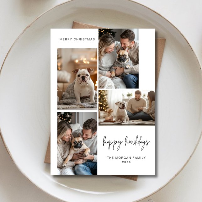 Cartes Pour Fêtes Annuelles Elégant animal de compagnie Noël Joyeux Howlidays  (Créateur téléchargé)