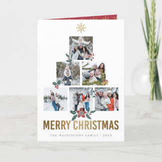 Cartes Pour Fêtes Annuelles Élégant arbre photo de Noël