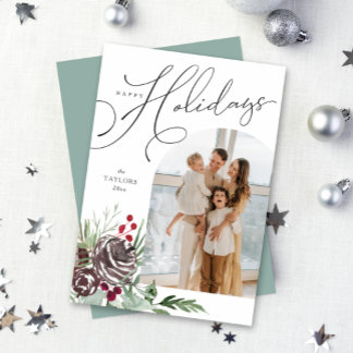 Cartes Pour Fêtes Annuelles Elégant Arch Happy Holidays Card