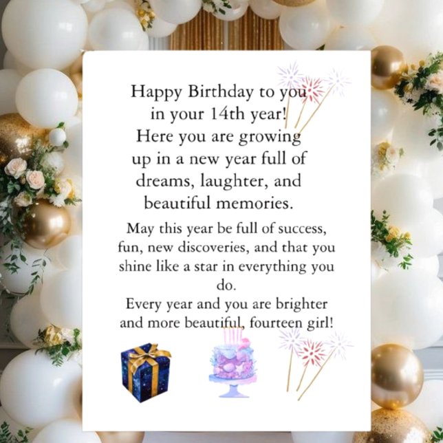 Cartes Pour Fêtes Annuelles Elegant Birthday Card for Her – Personalized Greet (Créateur téléchargé)