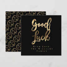 Elégant Black et Gold Look Clochers Bonne chance