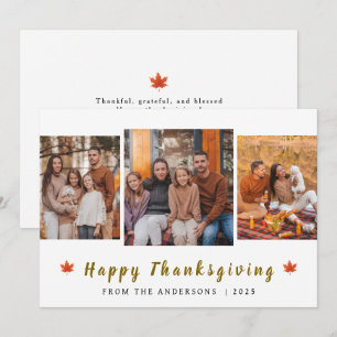 Cartes Pour Fêtes Annuelles Elégant Bon thanksgiving moderne Automne 3 Photo