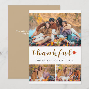 Cartes Pour Fêtes Annuelles Elégant Bon thanksgiving moderne Automne 3 Photo