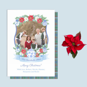 Cartes Pour Fêtes Annuelles Élégant cadre botanique de Noël Joyeux