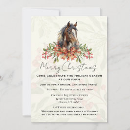 Cartes Pour Fêtes Annuelles Élégant Cheval de Noël