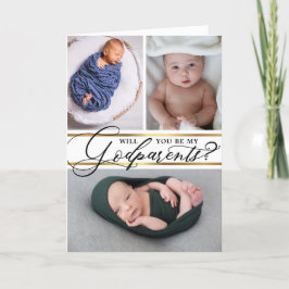 Cartes Pour Fêtes Annuelles Elégant Collage Photo Godparents Proposition