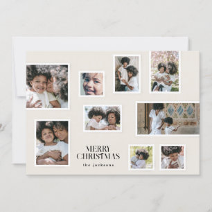 Cartes Pour Fêtes Annuelles Elégant Collage photo moderne Joyeux cadre de Noël