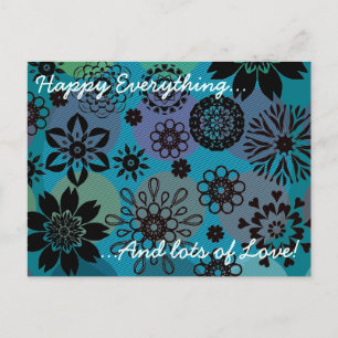 Cartes Pour Fêtes Annuelles Elégant Cute Boho Floral Mandala Motif Pretty