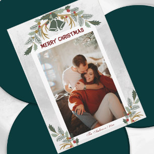 Cartes Pour Fêtes Annuelles Elégant échantillon d'aquarelle Joyeux Noël Photo