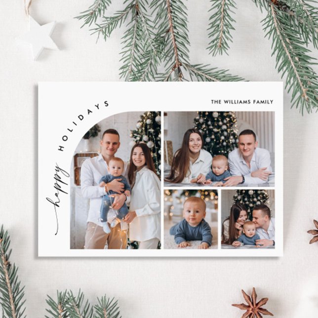 Cartes Pour Fêtes Annuelles Élégant élégant 4 PHOTO Noël Salutation (Créateur téléchargé)