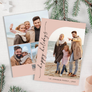 Cartes Pour Fêtes Annuelles Élégant élégant 4 PHOTO Noël Salutation