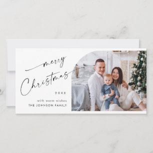 Cartes Pour Fêtes Annuelles Élégant élégant 4 PHOTO Noël Salutation