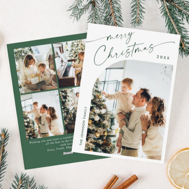 Cartes Pour Fêtes Annuelles Élégant élégant 5 PHOTO Noël Salutation (Créateur téléchargé)