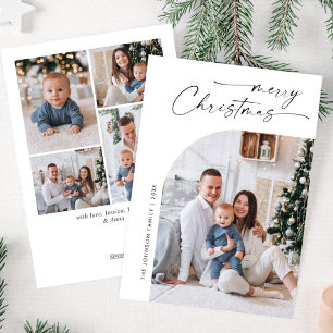 Cartes Pour Fêtes Annuelles Élégant élégant 5 PHOTO Noël Salutation