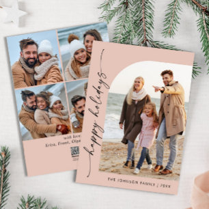 Cartes Pour Fêtes Annuelles Élégant élégant 5 PHOTO Noël Salutation