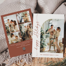 Cartes Pour Fêtes Annuelles Élégant élégant 5 PHOTO Noël Salutation