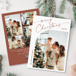 Cartes Pour Fêtes Annuelles Élégant élégant 5 PHOTO Noël Salutation
