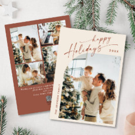 Cartes Pour Fêtes Annuelles Élégant élégant 5 PHOTO Noël Salutation