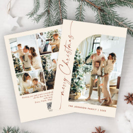 Cartes Pour Fêtes Annuelles Élégant élégant 5 PHOTO Noël Salutation