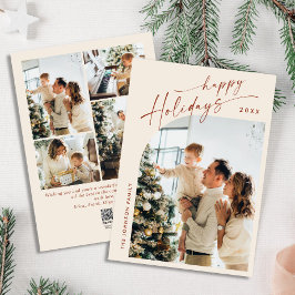 Cartes Pour Fêtes Annuelles Élégant élégant 5 PHOTO Noël Salutation