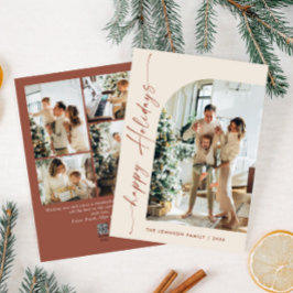 Cartes Pour Fêtes Annuelles Élégant élégant 5 PHOTO Noël Salutation