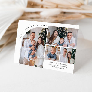 Cartes Pour Fêtes Annuelles Élégant élégant 5 PHOTO Noël Salutation