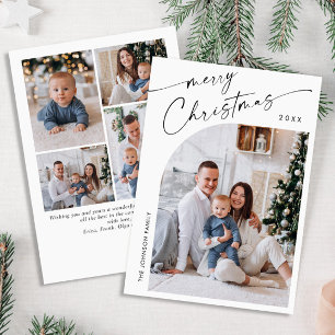 Cartes Pour Fêtes Annuelles Élégant élégant 5 PHOTO Noël Salutation