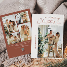 Cartes Pour Fêtes Annuelles Élégant élégant 5 PHOTO Noël Salutation
