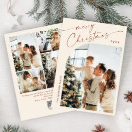 Cartes Pour Fêtes Annuelles Élégant élégant 5 PHOTO Noël Salutation