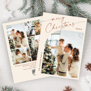 Cartes Pour Fêtes Annuelles Élégant élégant 5 PHOTO Noël Salutation