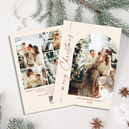 Cartes Pour Fêtes Annuelles Élégant élégant 5 PHOTO Noël Salutation