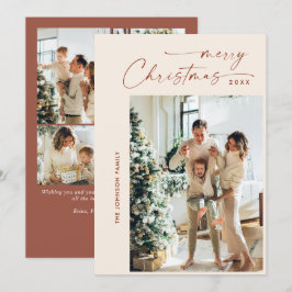 Cartes Pour Fêtes Annuelles Élégant élégant 5 PHOTO Noël Salutation