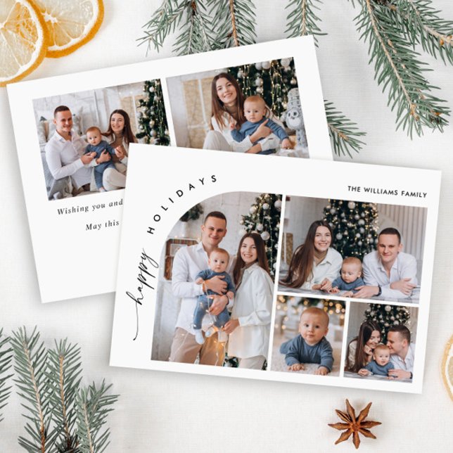 Cartes Pour Fêtes Annuelles Élégant élégant 6 PHOTO Noël Salutation (Créateur téléchargé)