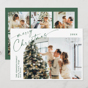 Cartes Pour Fêtes Annuelles Élégant Élégant 7 PHOTO Noël Salutation