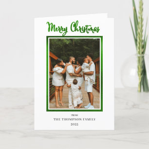 Cartes Pour Fêtes Annuelles Elégant et élégant Faux Foil Photo Joyeux Noël