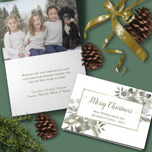 Cartes Pour Fêtes Annuelles Elégant Eucalyptus & Pine Joyeux Noël