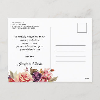 Cartes Pour Fêtes Annuelles Élégant Floral Renaissance Enregistrer La Date Car