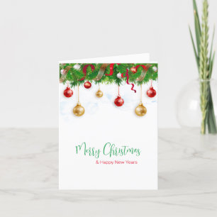 Cartes Pour Fêtes Annuelles Elégant garde-robe de Noël avec ornements