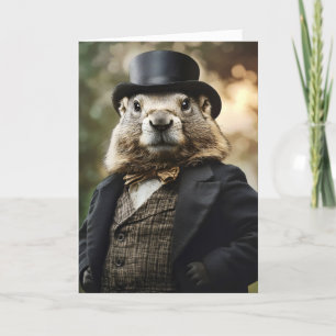 Cartes Pour Fêtes Annuelles Élégant Gentleman Funny