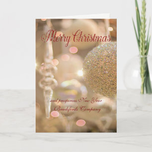 Cartes Pour Fêtes Annuelles Elegant  Glittery  Christmas Ball,Company