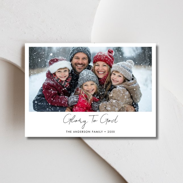 Cartes Pour Fêtes Annuelles Élégant Gloire Religieuse À Dieu Noël chrétien (Créateur téléchargé)