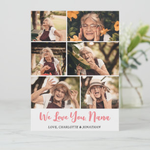 Cartes Pour Fêtes Annuelles Elégant Jour des mères modernes Grand-mère Photo C